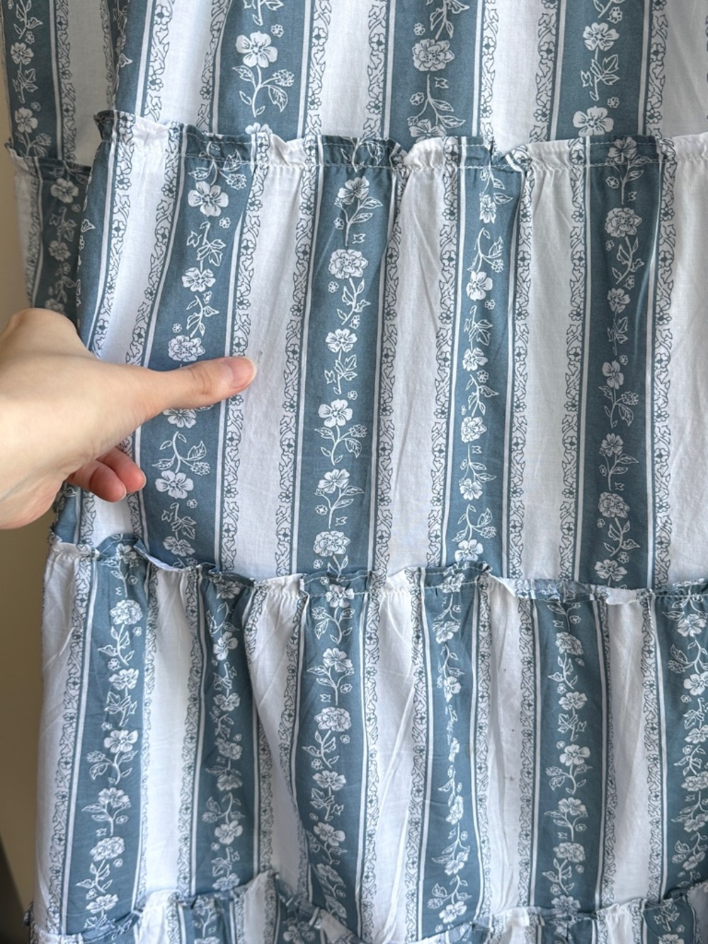 J. Crew Blue and White Striped Midi Dress - Picture 15 of 16